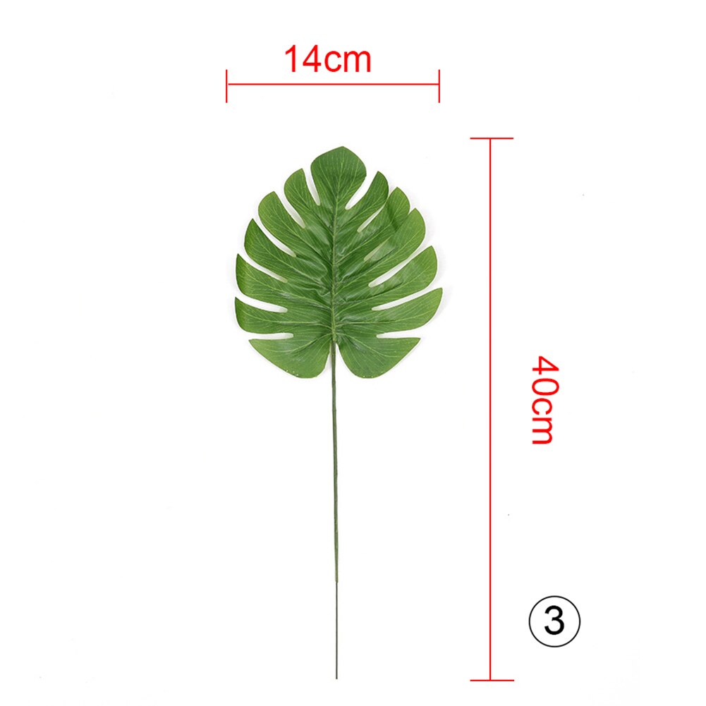 1pc nordisk stil kunstig grønn monstera blad plante hjem soverom restaurant kontor dekorasjon kunstige planter