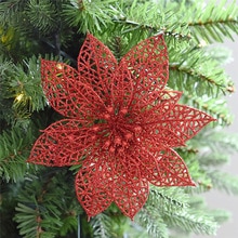 Bloemen Kerstboom Ornamenten Simulatie Bloem Xmas Ornament Bloemen Kerst decoraties voor huis & 4s23