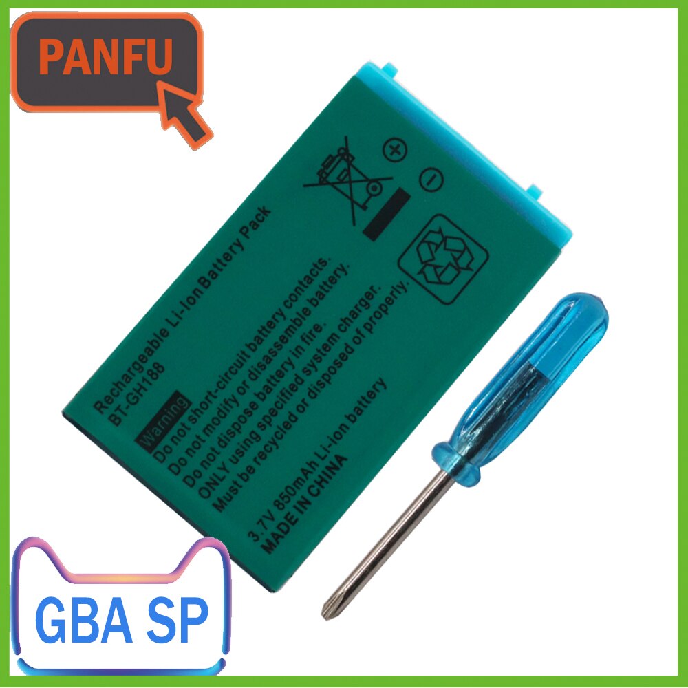 Voor Gba Sp Gameboy Advance Batterij Oplaadbare Batterij Lithium-Ion Batterij Pack Voor Nintendo Game Boy Advance Met Schroevendraaier