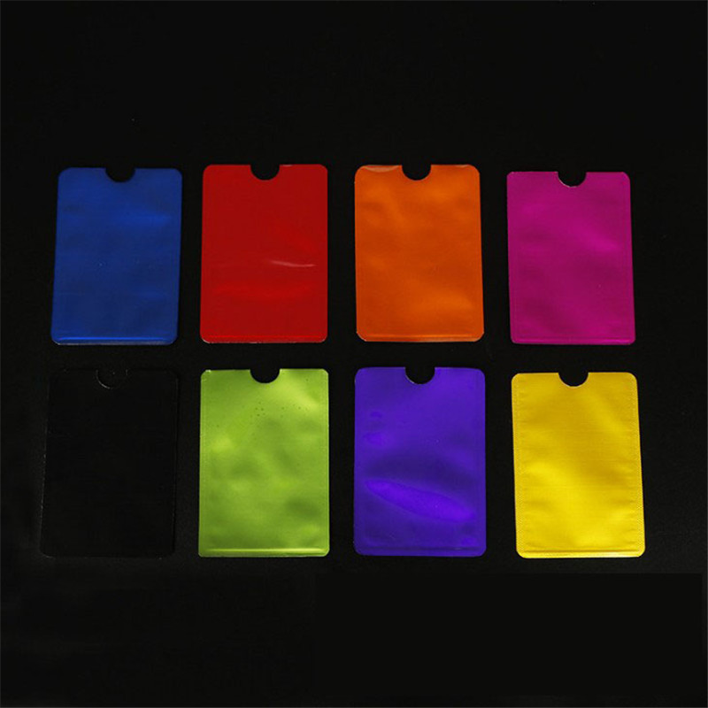5 pezzi RFID antifurto per protezione porta carte di credito RFID Custodia protettiva per carte di credito in alluminio