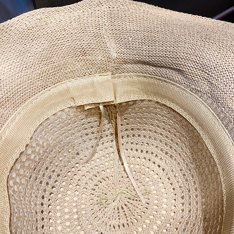 Summer Bucket Hat Woman Beach Sun Hats Leisure Journey Outdoors Vacation Accessories UV Protection Big Brimmed Hat
