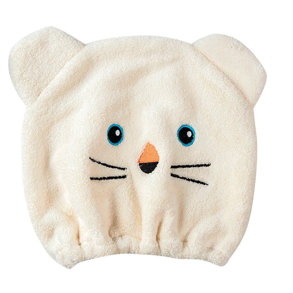 Adeeing microfibre cheveux Turban bonnet de douche rapidement sec cheveux douche chapeau enveloppé serviette bonnet de bain accessoires de salle de bain: Beige