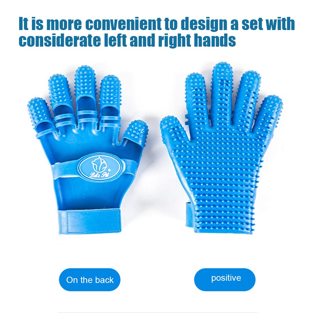 Verzorgingshandschoen voor honden en katten, siliconen massagebad, haarborstel, kattenhandschoenen, massagekam, reiniging, ontwarring, huisdieraccessoires