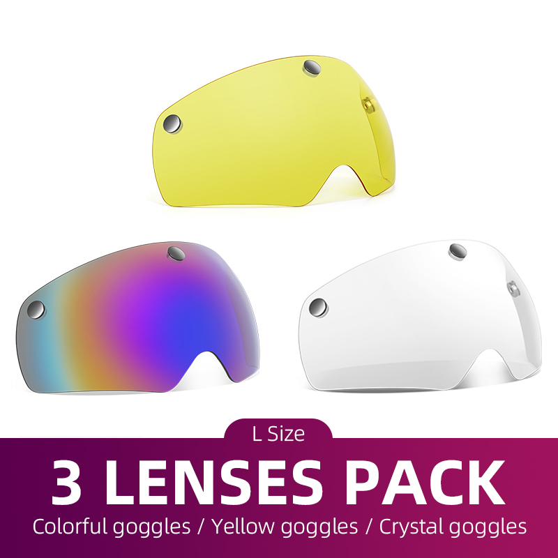 VICTGOAL Fahrradhelm Linse Magnetbrille UV-Schutz Sonnenbrille MTB Rennrad Helme Visier für Mann Nacht Fahrradbrille: Schokolade