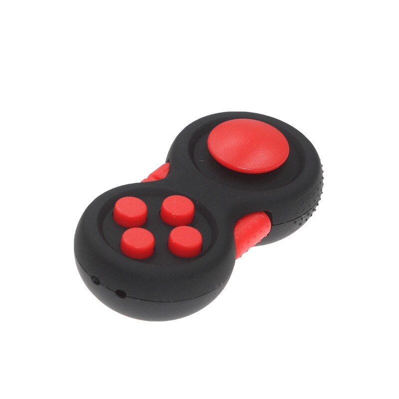 Fidget Hand Shank Pad Spinner ADHD Autism Anixety Stress Relieves Focus Toy Fidget Hand Shank Pad Fidget Toys Autism Toys: Red