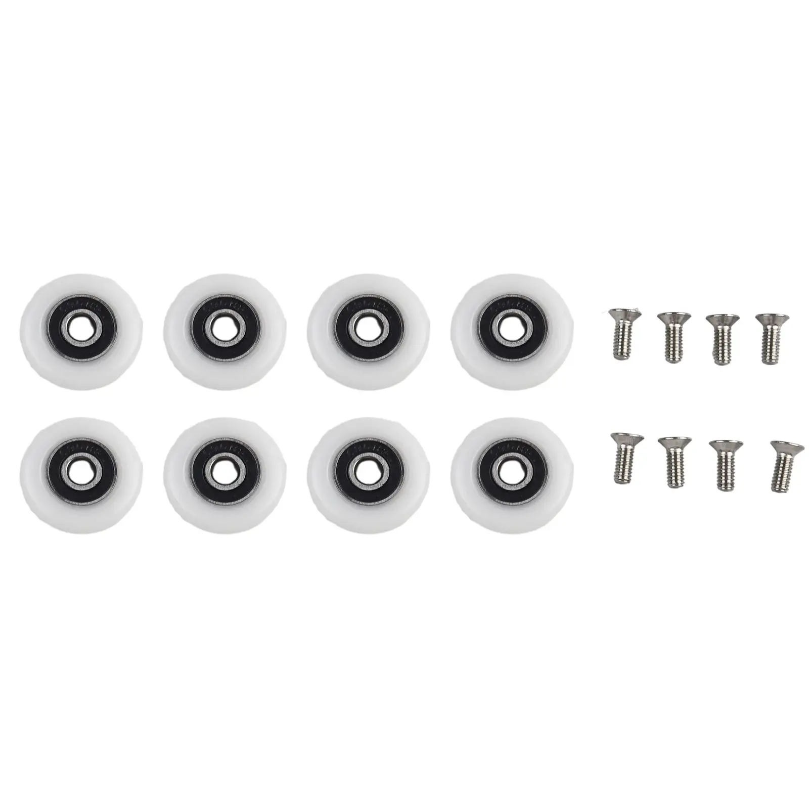8 Stuks Douchedeur Roller Op Lagers Bad Kast Runner Wielen 19/23/25 Mm Katrol Schuifdeur kledingkast Koffer Meubels Thuis
