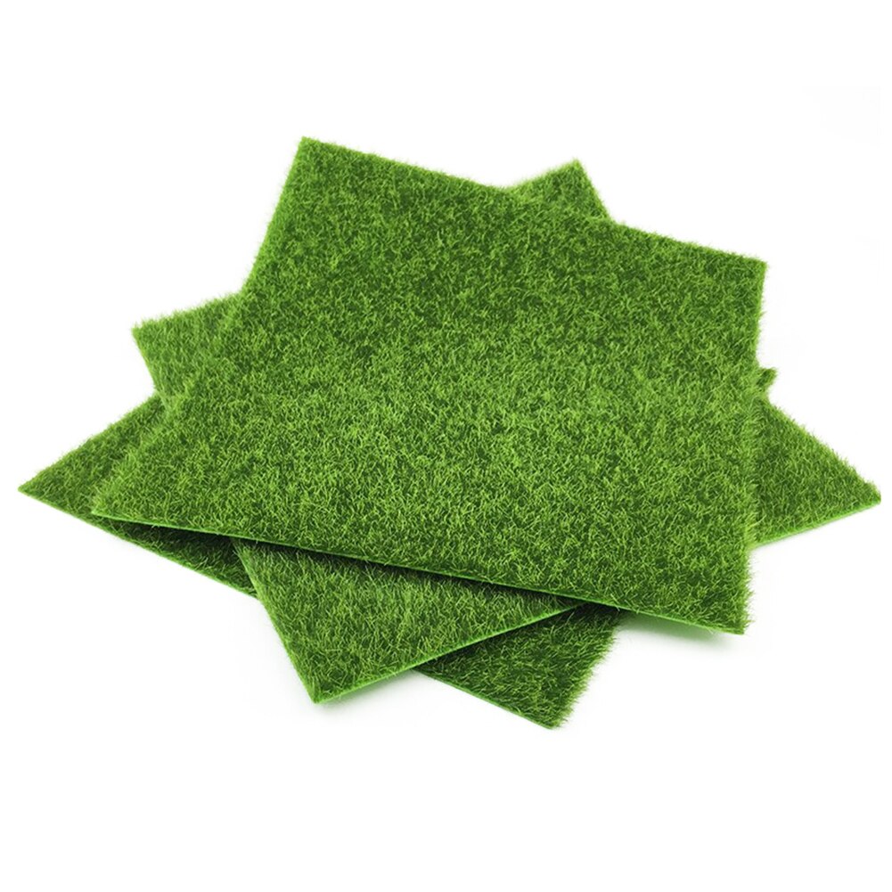 4/5pcs Rtificial Grass Lawns Artificial Grass Lawn Miniature Ornament Garden Grass Ome Garden Moss For Home Floor Decoration