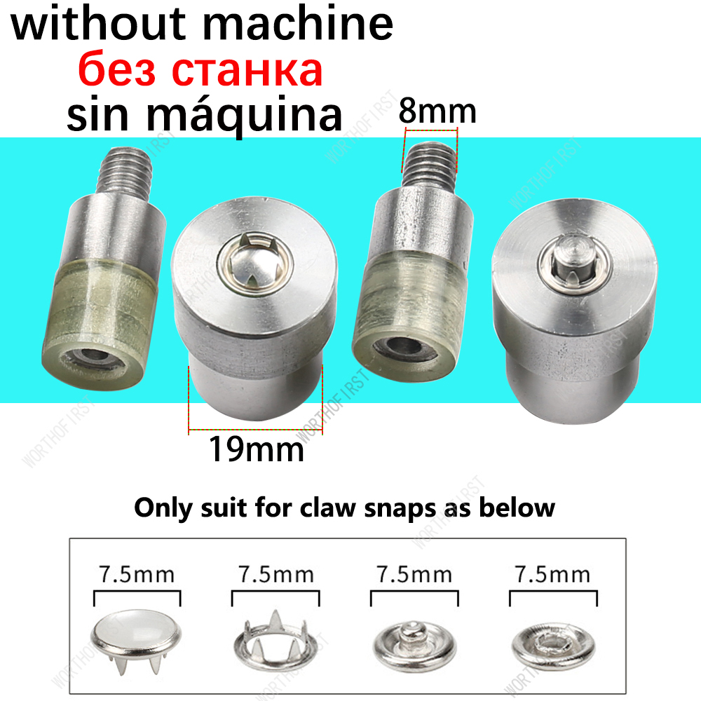 Aluminium handpons persmachine en stalen matrijzen voor drukknopen oogje doorvoertule parel klinknagel jeans knop mal naaien accessoire: Watermelon Red