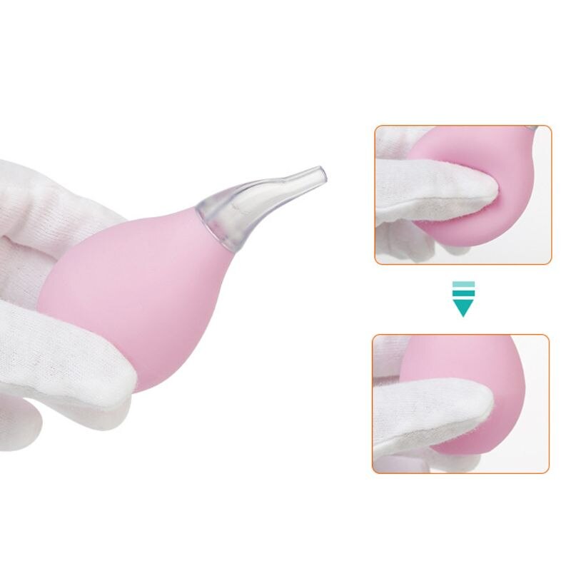 3PCS Nasal Aspirator Snot Sucker Clear Nasal Mucus Remover Baby Suction Nose Cleaner Reusable