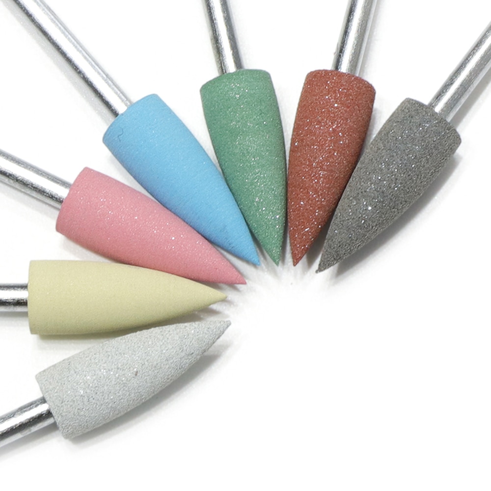 1 Pcs Nagel Boren Cuticle Cutter Siliconen Vlam Polijsten Draaien Clean Tool Voor Elektrische Manicure Machine Accessoire LAGJ01