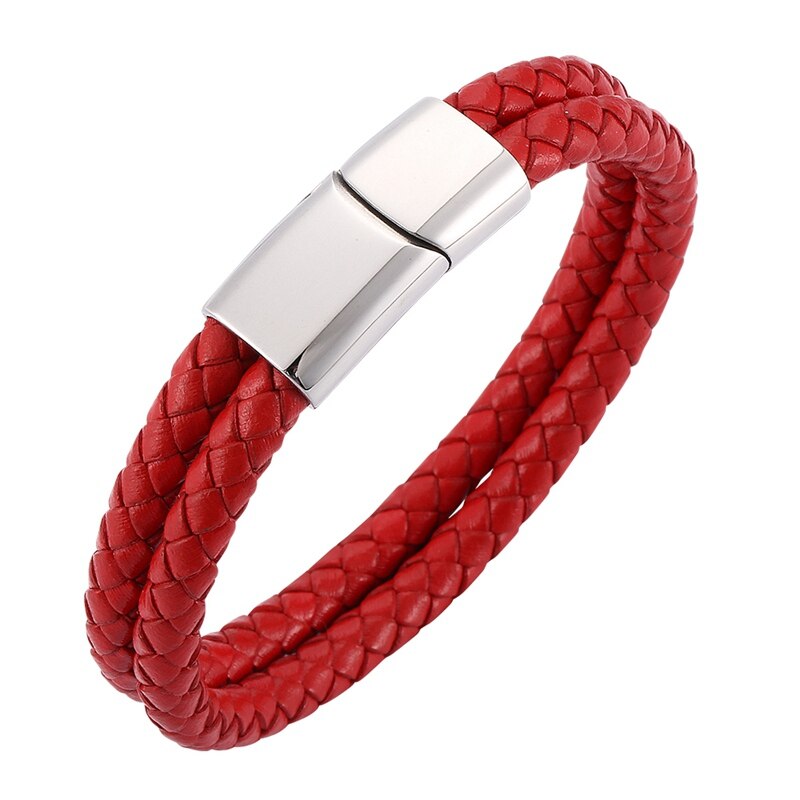 Red - Fabart Braided Hair Band with Bead Work 35