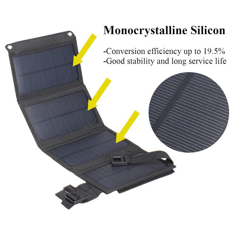 5v 10w usb aurinko laturi aurinkokenno vedenpitävä aurinko akku laturit usb aurinkopaneeli virtapankki 4 aurinkopaneelit lataus