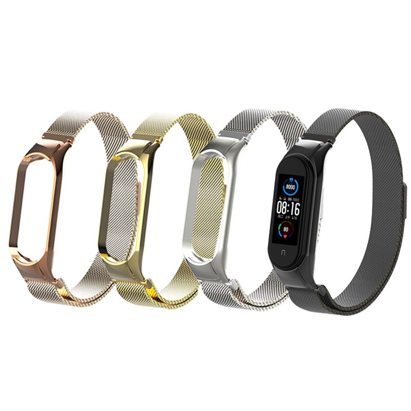 Voor Xiaomi Mi Band 5 Metalen Band Schroefloze Rvs Voor Xiaomi Mi Band 5 Nfc Armband Metalen Vervanging Band voor Mi 5