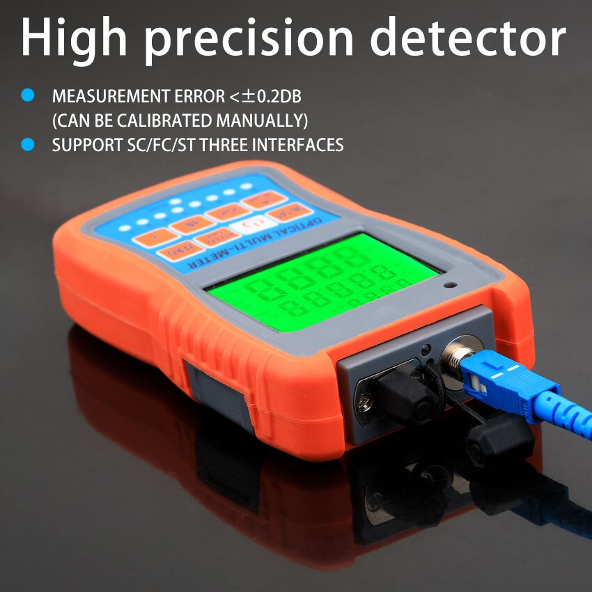 KELUSHI 4 in 1 Optical Power Meter Visual Fault Locator All in One Machine Network Cable Optical Fiber Tester With RJ45 Remote