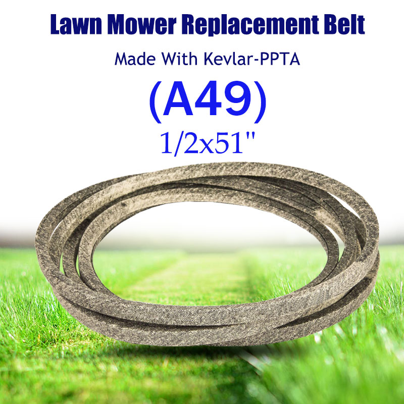 V-riem voor C/ub Cadet-modellen M48-M72 Accessoires voor voertuigen voor T/oro 51-3530 A49 (1/2"x51") voor grasmaaier Gemaakt met Kevlar