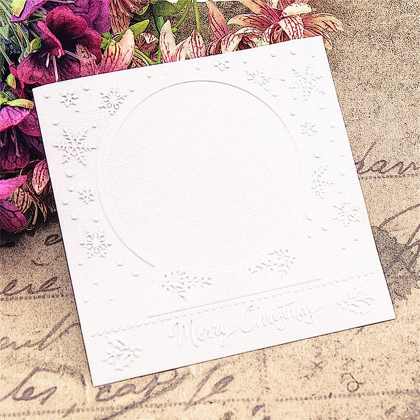 Easter plastic clock template Christmas wreath craft card making paper card album wedding decoration Embossing folders