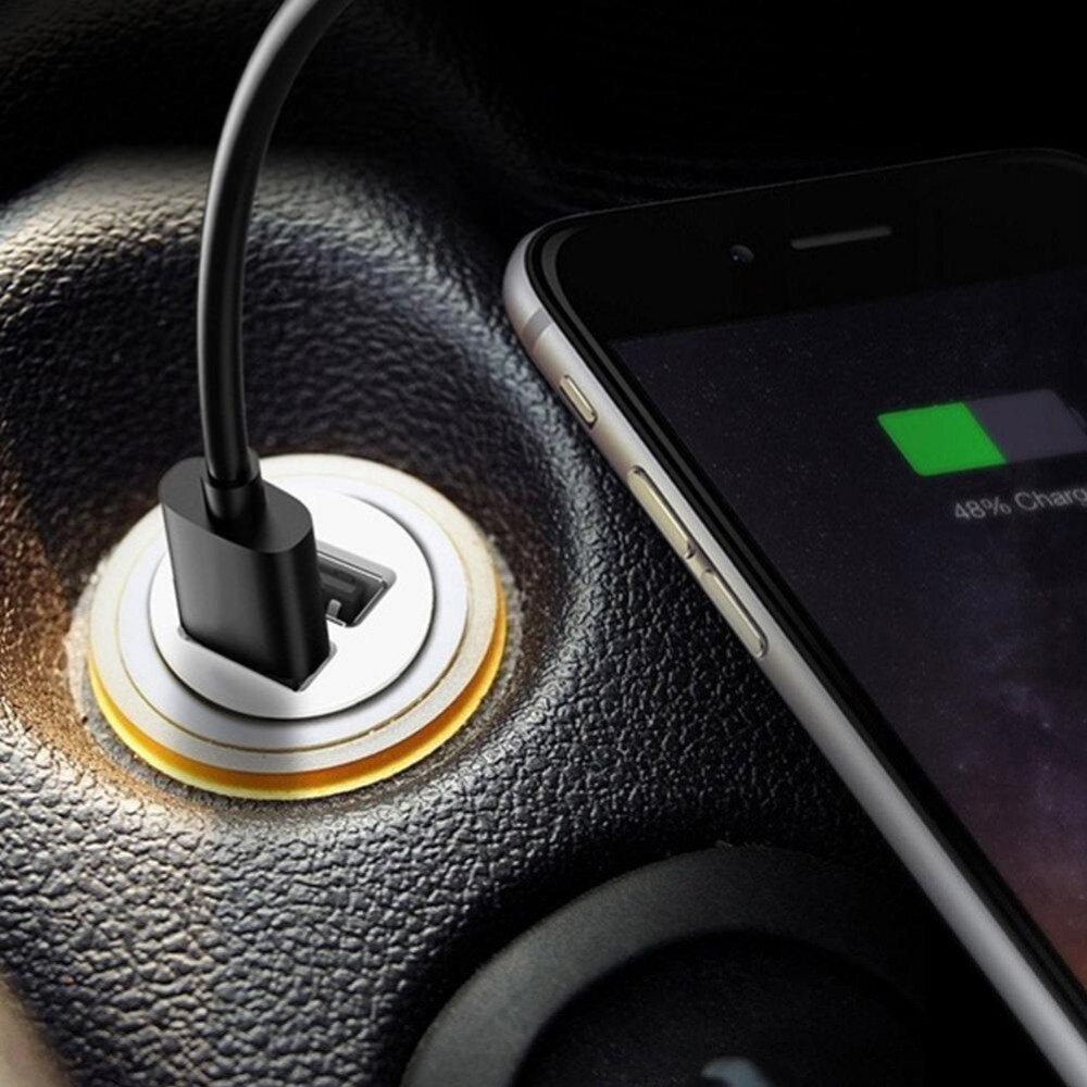Auto Mini Dual Usb Car Charger Sigarettenaansteker 12V Auto 2 Universele Styling Port Power Charger Adapter Auto Adapter snelle W5C5