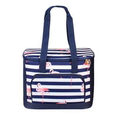 SANNE 20L Flamingo Verdicken Faltbare Frische Isolierte Kühltasche Thermische Wasserdichte Polyester Eis Tasche Isolierte Kühltasche: Ursprünglich Titel