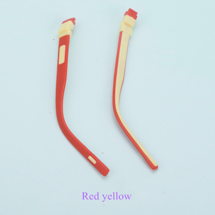 Children&#39;s silicone glasses legs Snap-on color silicone temples pair Multi-color optional Children&#39;s glasses accessories: Beige