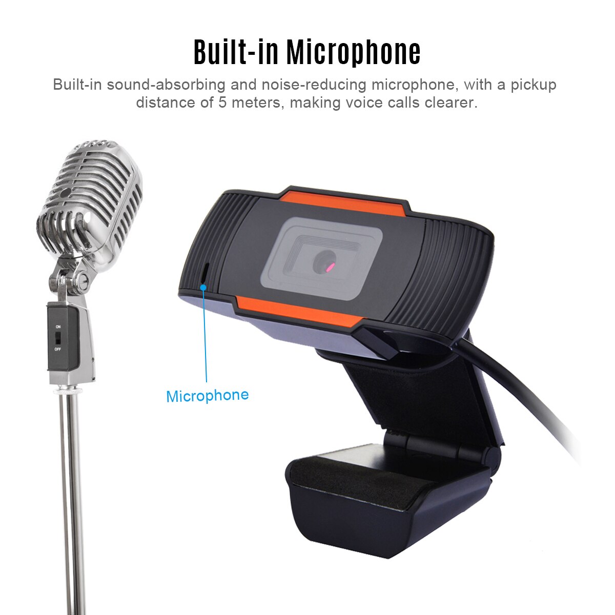 【Flash】720/1080P Full HD Webcam Video Conference Camera Computers Camera with Microphone USB Plug&amp;Play for Live Webcasting