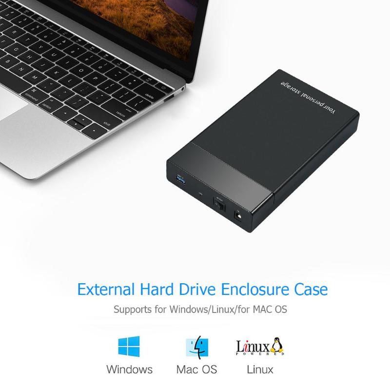 External 6Gbps USB 3.0 to SATA III 2.5Inch 3.5Inch Hard Drive Enclosure HD SSD HDD Case For 2.5" 3.5" Laptop Desktop Hard Disk