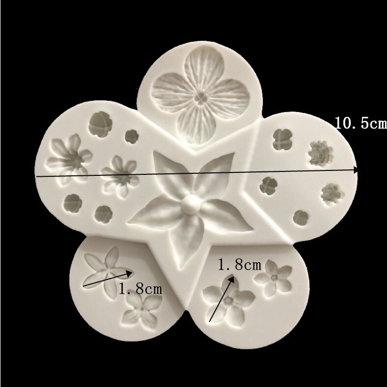 Silicone Concrete Molds Flower Ceramic Arts Mould Pottery Handmade Plaster Mold