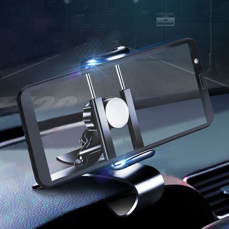 Car Phone Holder Universal Cell Phone GPS Car Dashboard Mount Phone Holder Stand Hud Clip On Cradle Phone Bracket For Xiaomi