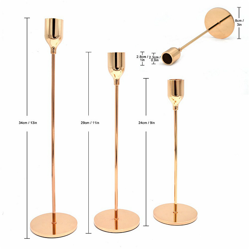 5 stijlen klassieke gouden metalen kaarsenhouder tafeldecoratie kandelaar ornament feest bruiloft huisdecoratie draagbare kaarsenstandaard