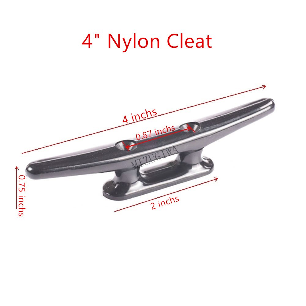 nylon kloss 4 "  , 6-1/2 " havhund marine Brygge hulanker flat topp 2 skrog åpenn utgangspunkt båt kloss feste kajakk kano dekk båt tau: Størrelse 1