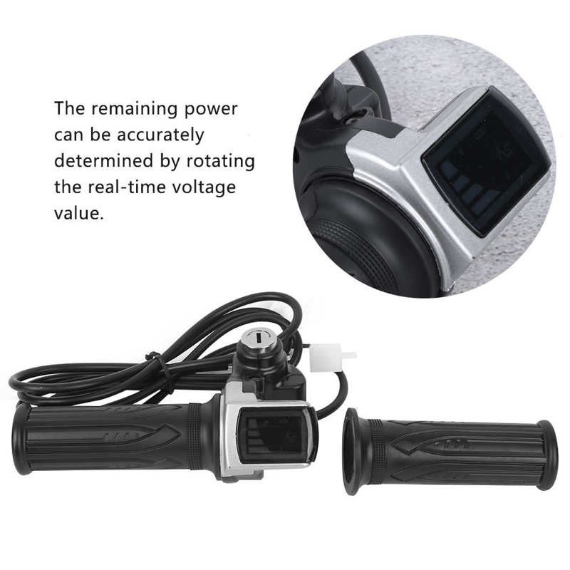Multifunction Throttle Grip Battery Indicator 36V Tricycles for Electric Bicycles