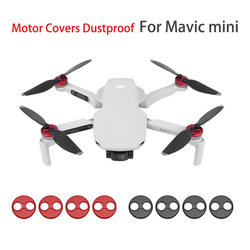 Dji mavic mini drone motor cover cap støvtæt motorbeskytter aluminium lys slip-over tilbehør 4 stk