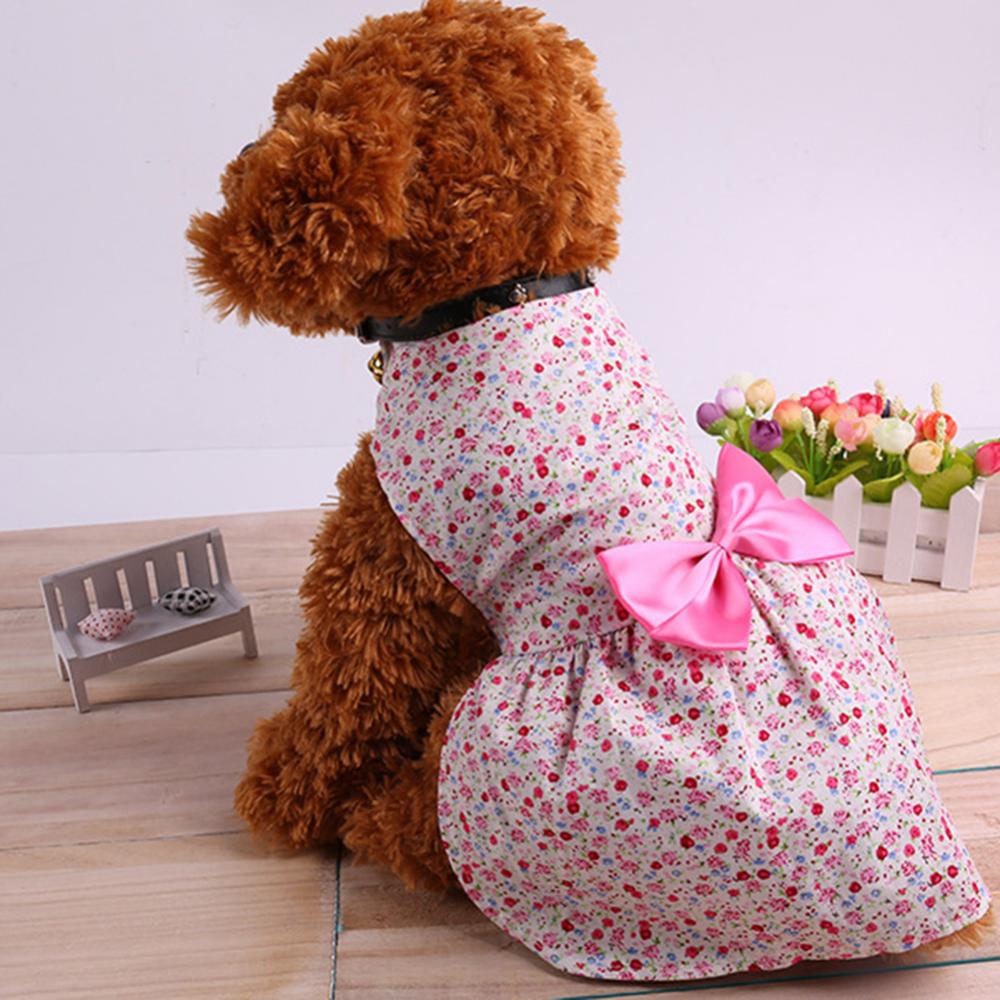 Robes à nœud Floral pour chien, tenue de mariage pour petit chien, Chihuahua, carlin, chiot, chat, été