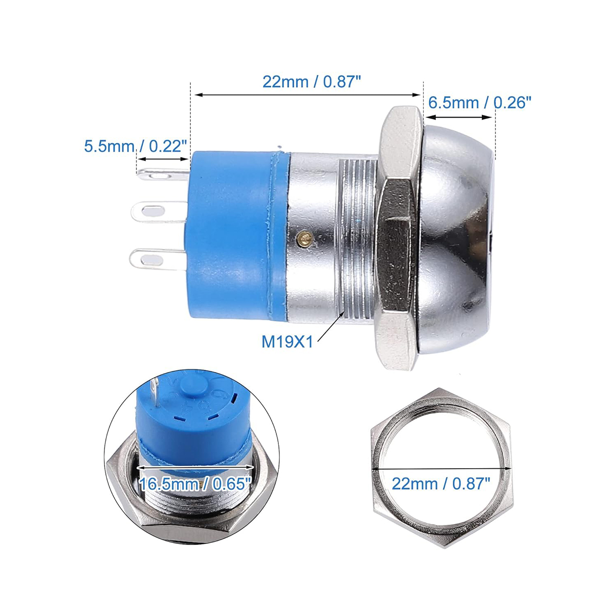 Electric Scooter Lock Ignition Switch Mobility Scooter Spare Start, Replacement Mobility Scooter Start On/Off Ignition Switch