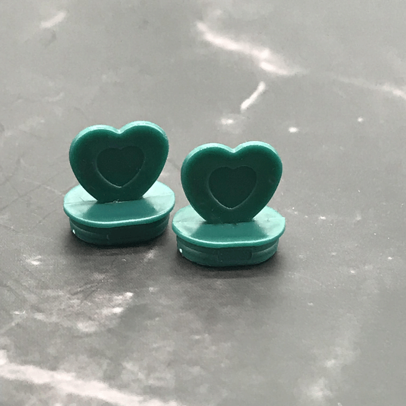 500pcs disposable injection milk tea cup lid stopper handmade DIY accessories heart shape stopper: stopper2 / 1000pcs