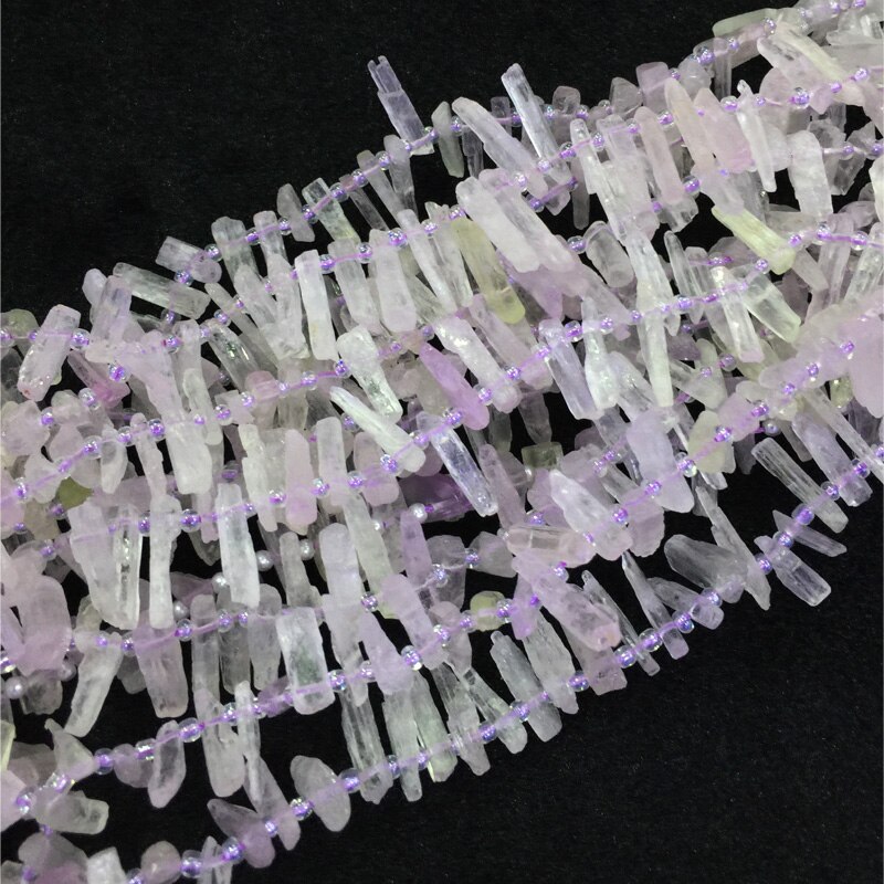 Di alta Qualità Naturale Genuino Rosa Chiaro viola Kunzite Spodumene Grezzo Minerale Opaca Ruvida arpione Perline 15 "04307