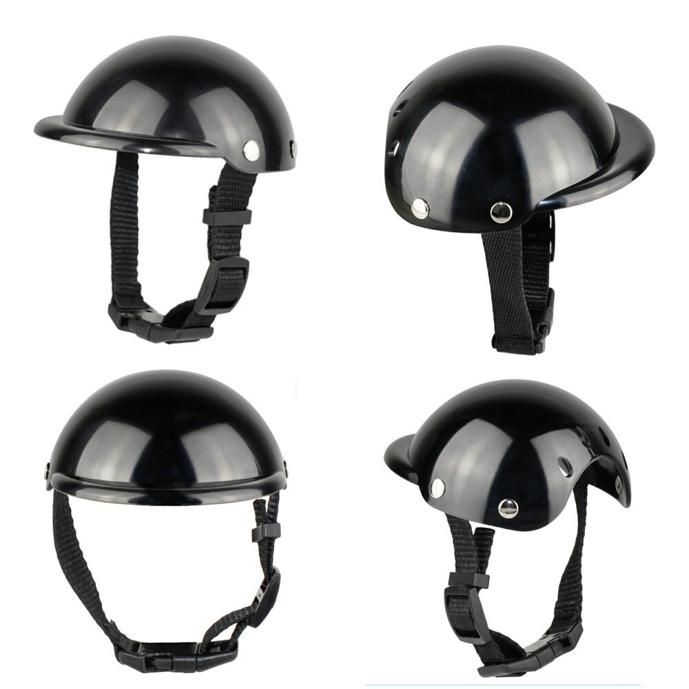 Kask dla psa przystojny plastikowy motocykl bezpieczeństwa motocykle pies szczeniak ochraniać czapka dla małych średnich psów S M artykuły dla zwierząt