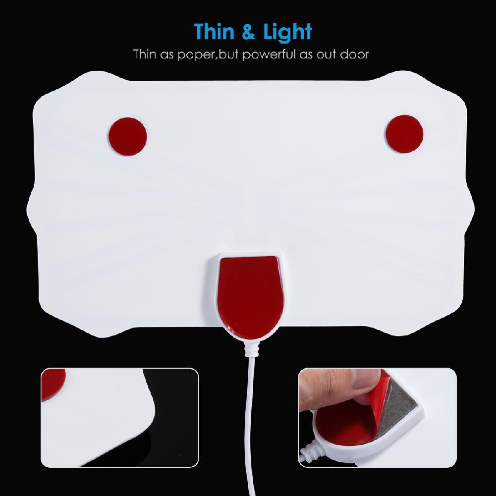 Indoor HD Signal Antenna 200Mile Range TV Digital HD Skywire 4K Antena Digital HDTV 1080P without amplifier