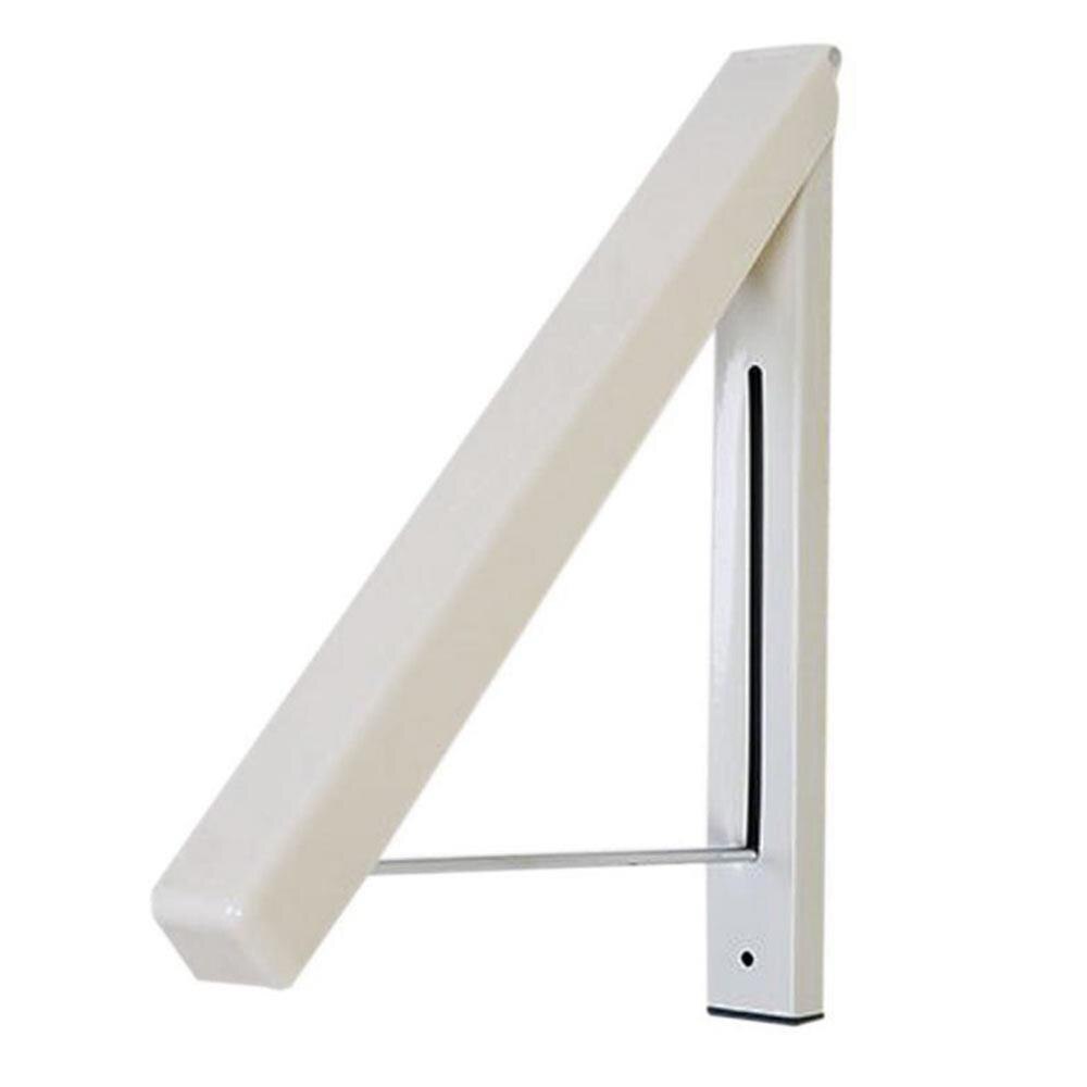 Practical Stainless Steel Clothes Rack Clothes Hanger Retractable Bedroom Closet Storage Bathroom Multifunctional Creamy White