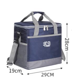 15L/25L Cooler Bag Waterproof Picnic Shoulder Bags For Food Drink Fruit Insulation Thermal Bag Ice Pack ThermaBag refrigerator: 15L Navy