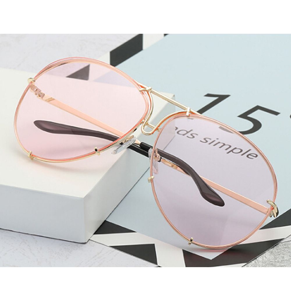 Oversized Cat Eye Zonnebril Vrouwen Zonnebril Flat Top Grote Vrouwelijke Brillen Frame Driver Bril Auto Accessoires: 10