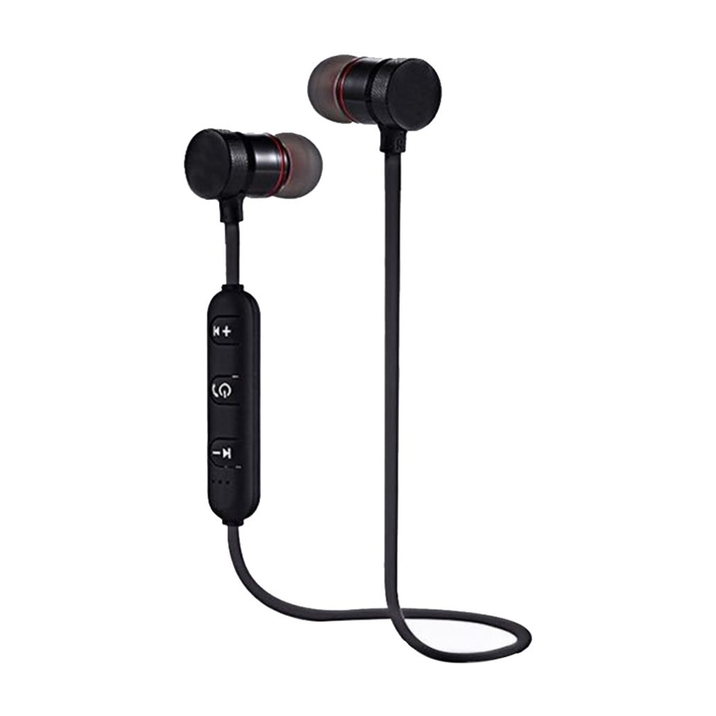Magnetische Draadloze Bluetooth Oortelefoon Muziek Headset Telefoon Stereo Nekband Sport Oordopjes Oortelefoon Met Microfoon Voor Alle Smartphones