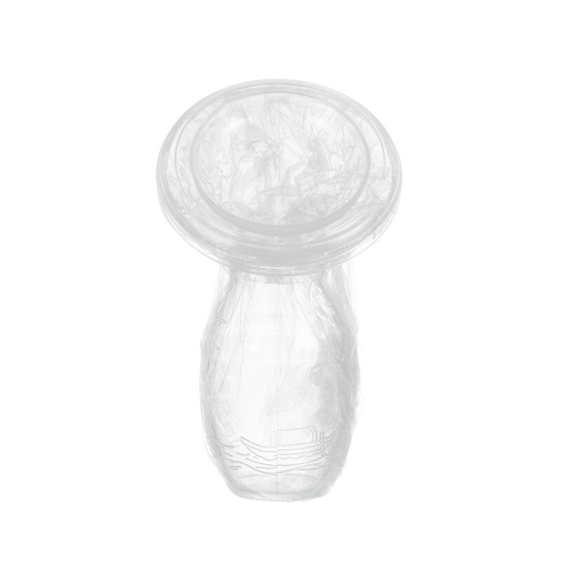 1Pcs Silicone Borstkolf Portable Borstvoeding Handkolf Anti-Overflow Moedermelk Collectie Bump: Transparent