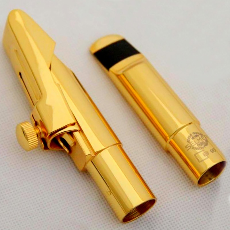 Tenor Soprano Alto Saxophone Metal Mouthpiece S90 Gold Plating Sax Mouth Pieces Accessories Size 56789