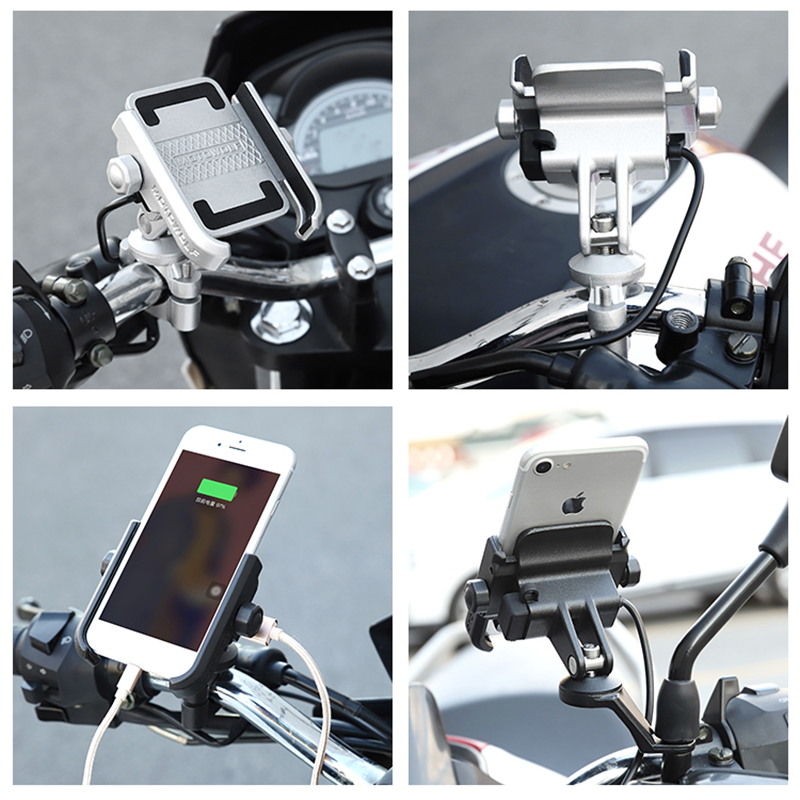 Car Styling MOTOWOLF Motorcycle Modified Phone Holder AL 360 Horizontal rotation Cool styling Fast