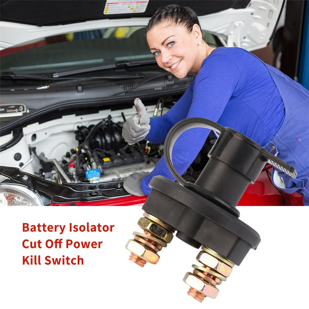 12V/24V Universal Automobile Car Truck Boat Battery Isolator Disconnect Cut Off Power Kill Switch Waterproof Switch