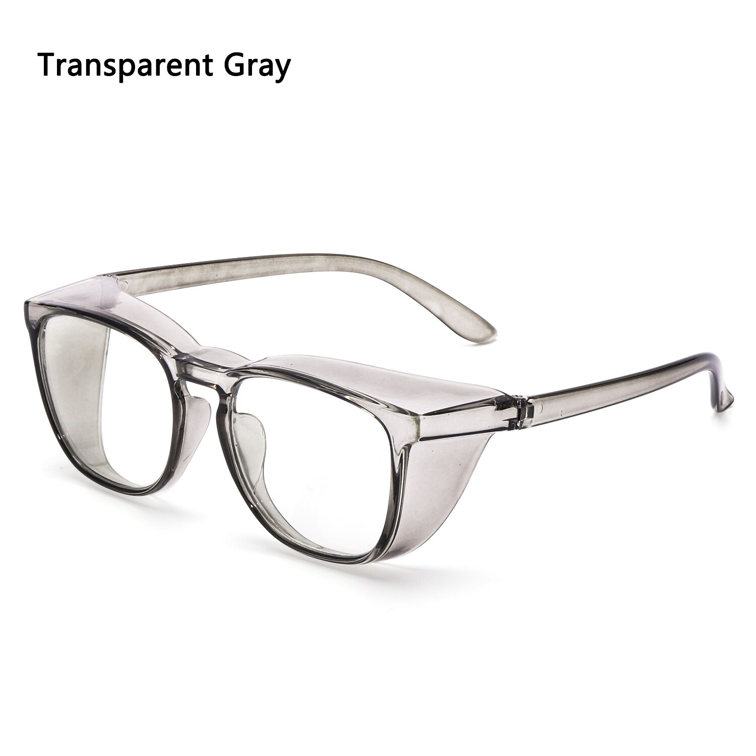 Safety Glasses Anti-fog Pollen GogglesBlue Light Blocking Glasses UV400 Protection Glasses Anti-saliva Dust-proof for Men Women: Transparent Gray