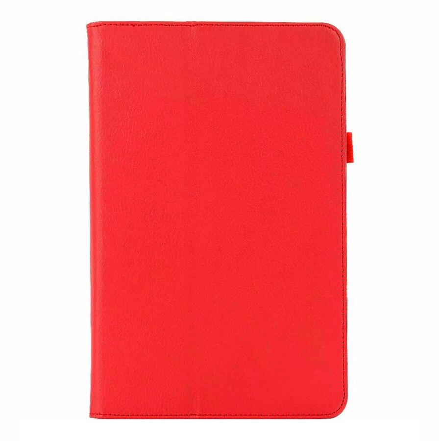 Litchi PU leather case For Samsung Galaxy Tab A 8.0 inch tablet cover SM-T290 T295 T297 Protective Tablet Case +Film+pen: red