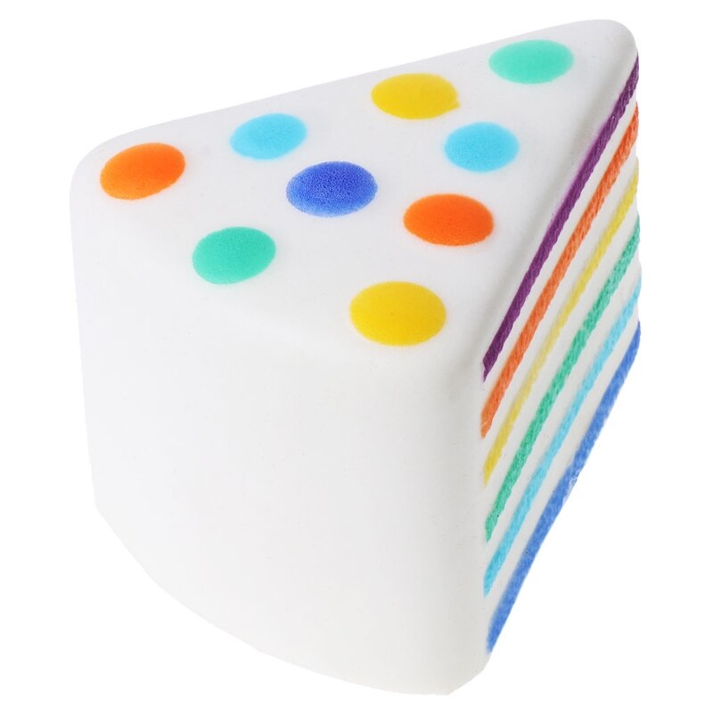 Triangle Rainbow Cake Foam Material Squishy Anti-stress PU Slow Rising Toys For Kids