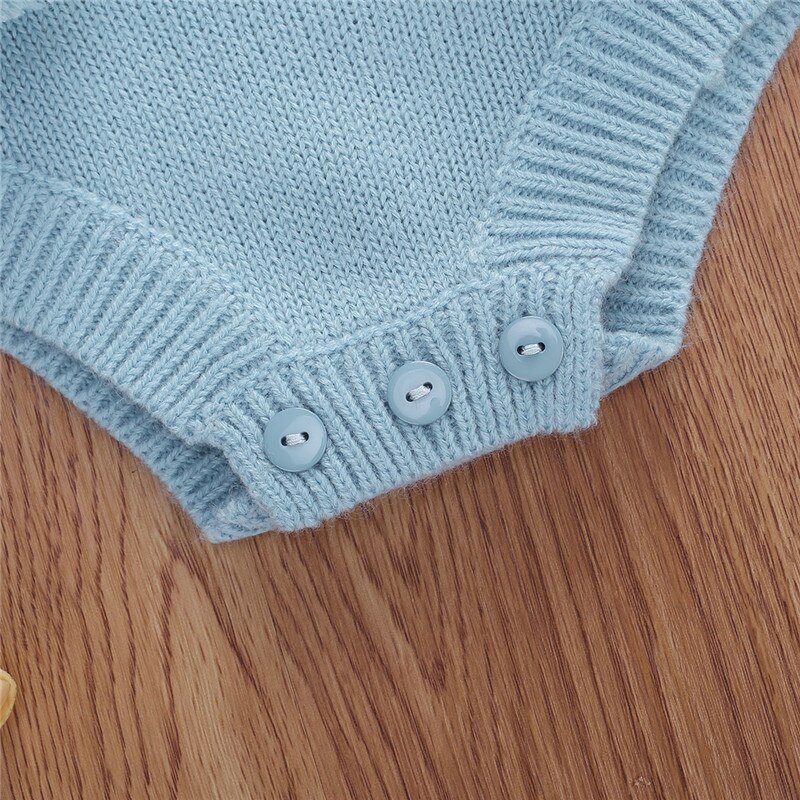 Short en tricot pour bébé, de 0 à 18M, avec bretelles de dessin, de couleur unie, élastique avec boules, bas de fermeture à boutons, pour garçons et filles