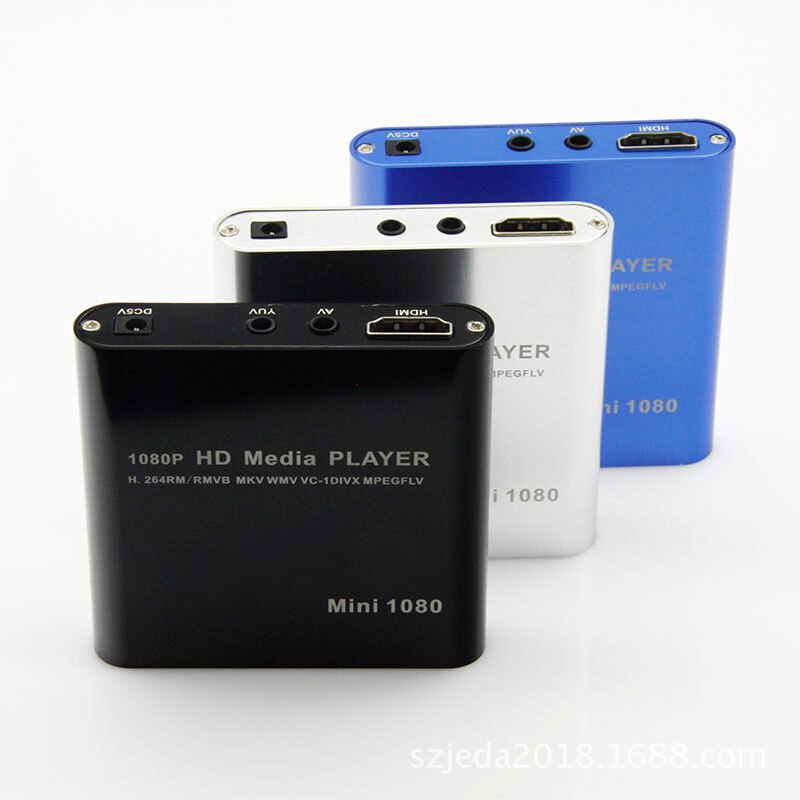 MINI reproductor de disco duro HD reproductor de coche portátil HDMI 1080P video publicidad reproductor de medios USB externo con HDMI SD Media